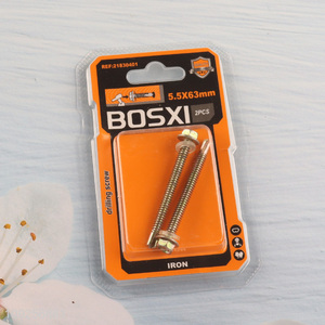 Factory Supply 2 Pieces Iron Self Drilling Screws with Washer for Plastic Metal