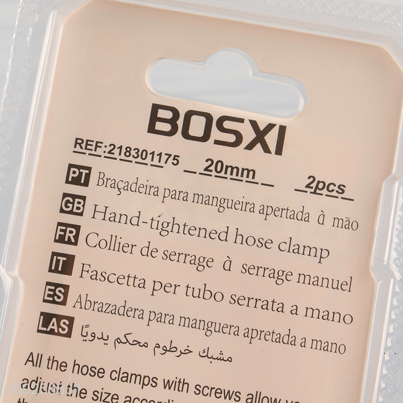 New Product 2 Pieces Key Type Adjustable Hose Clamps for Water Pipe Plumbing