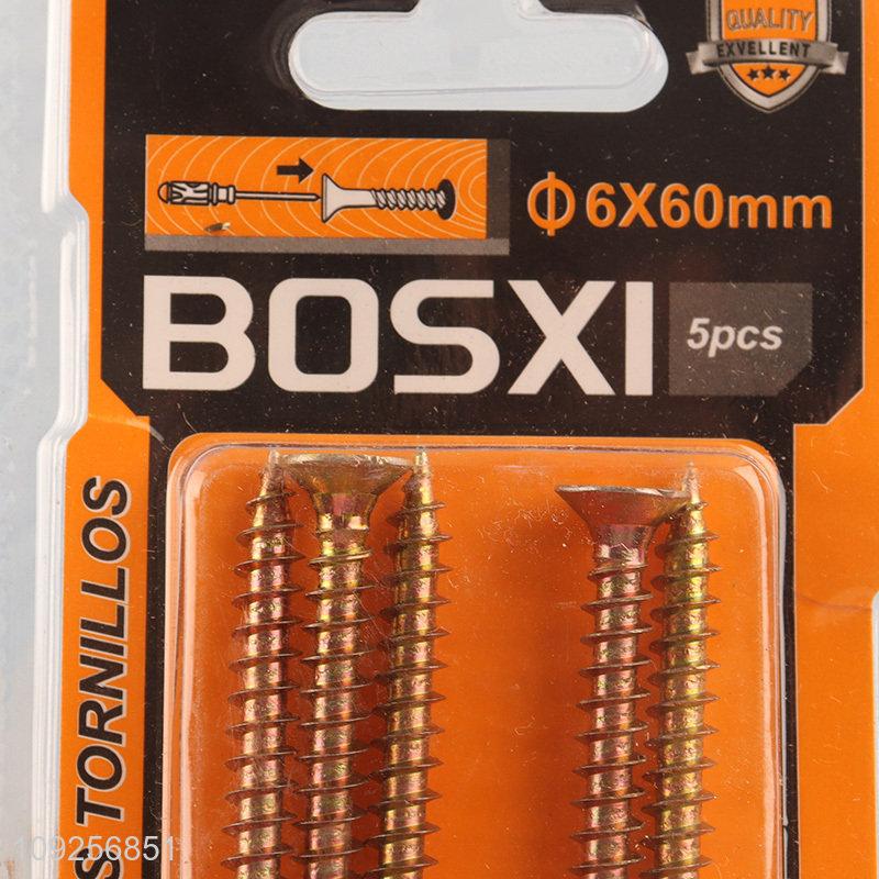 China Imports 5 Pieces Self Tapping Screw Set Iron Self Tapping Screws Set