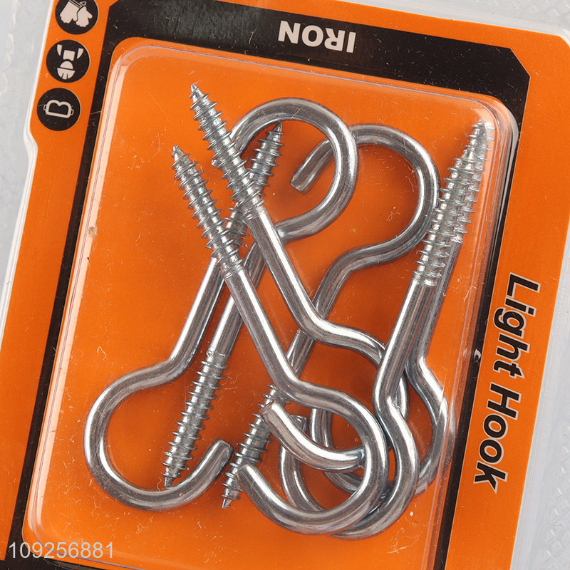 New Arrival 7 Pieces Screw Eye Pins Heavy Duty Self Tapping Screws Hooks