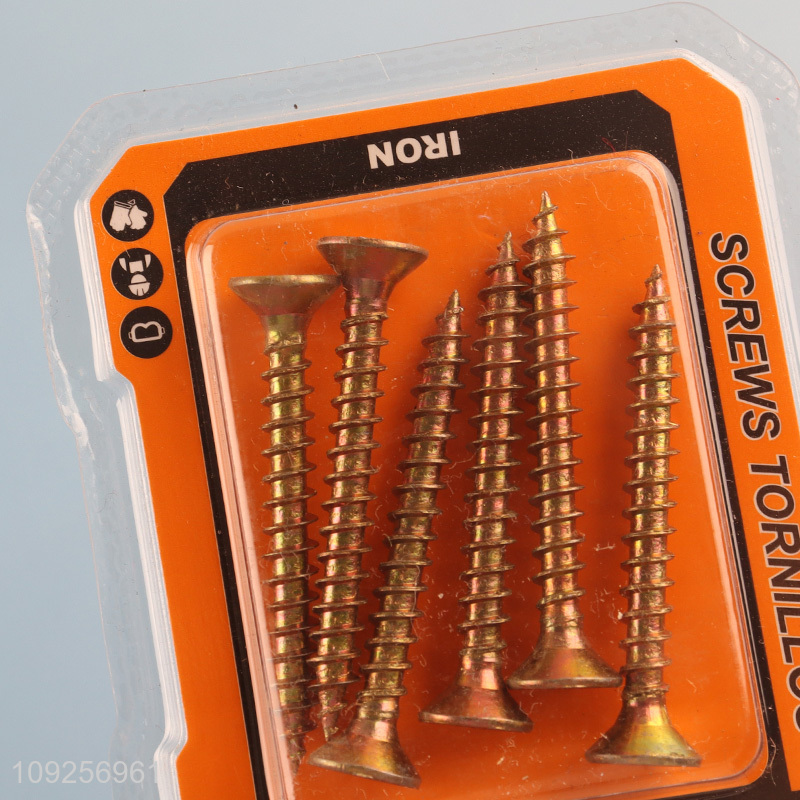 China Wholesale 6 Pieces Self Tapping Screw Set Iron Self Tapping Screws Set