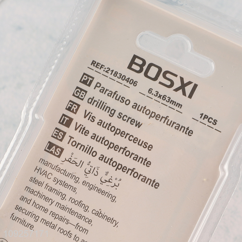 Hot Selling 1PC Iron Self Drilling Screw with Washer for Plastic Metal Wood