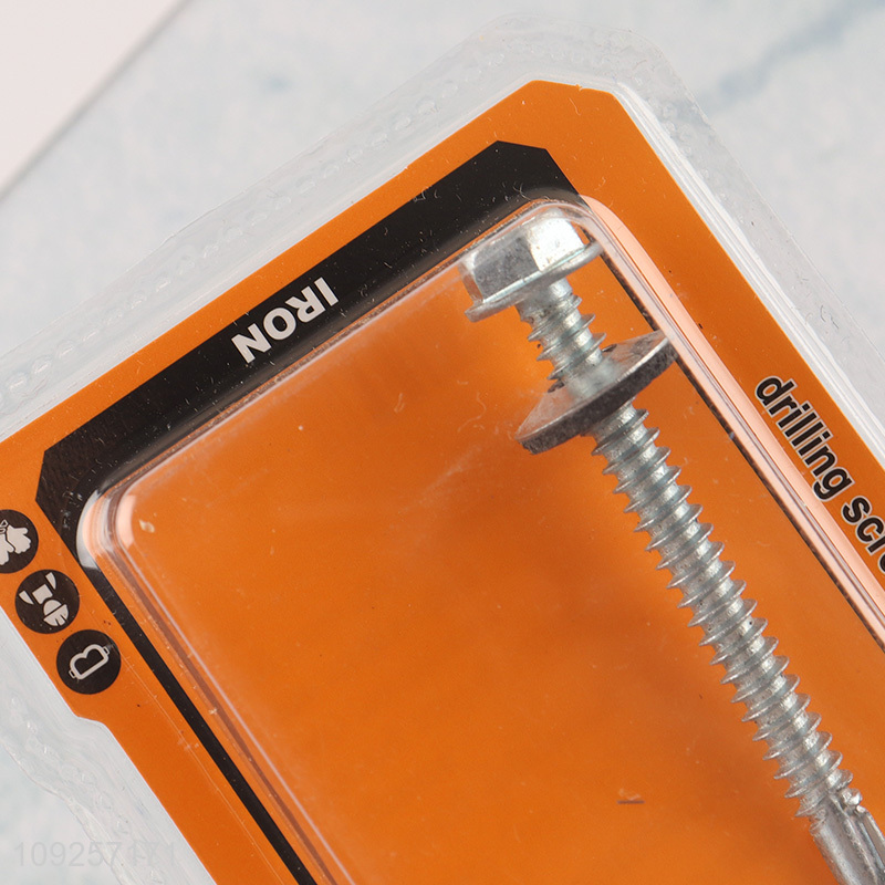 Hot Selling 1PC Iron Self Drilling Screw with Washer for Plastic Metal Wood