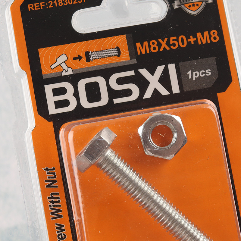 High Quality 1Set M8 Screw and Nut Set Iron Screws and Nuts Set Fastener Kit