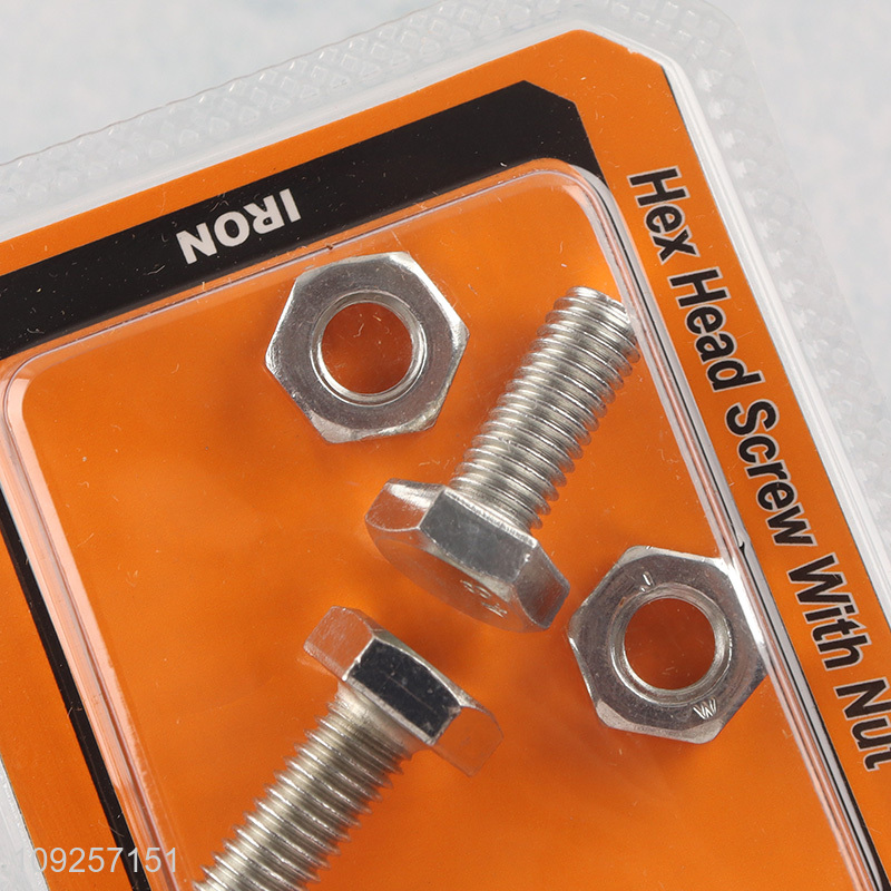 New Arrival 2Set M8 Screw and Nut Set Iron Screws and Nuts Set Fastener Kit