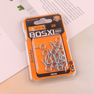 Online Wholesale 22 Pieces Screw Eye Pins Heavy Duty Self Tapping Screws Hooks