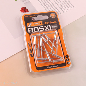 New Product 12 Pieces Aluminum Blind Rivets Pop Rivets for Construction Automobile