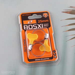 Factory Supply 2 Pieces Key Type Adjustable Hose Clamps for Water Pipe Plumbing