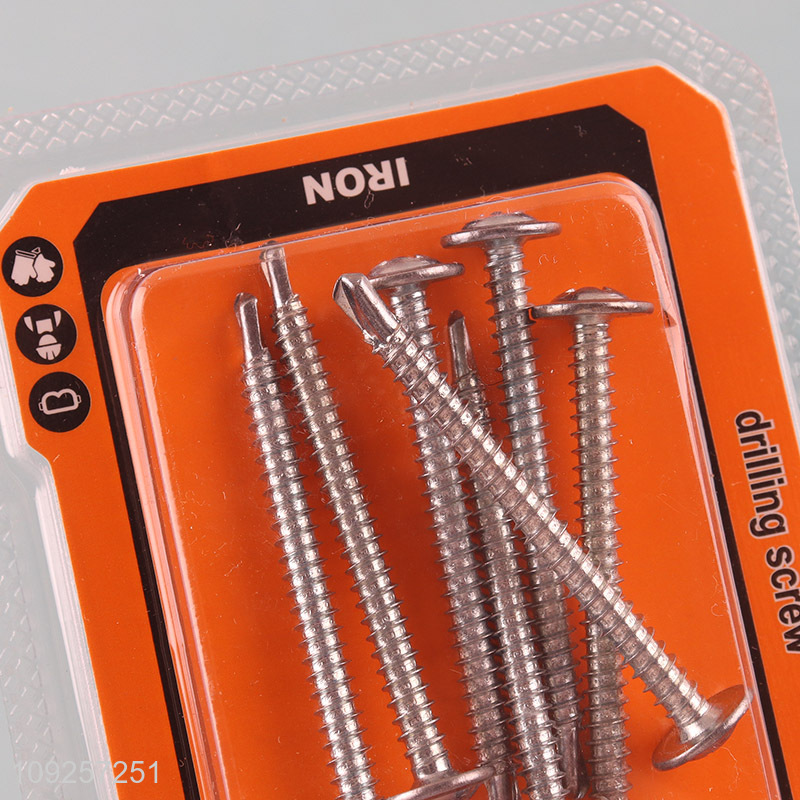 Good Quality 7 Pieces Self Drilling Screws Set Iron Self Tapping Screws Set
