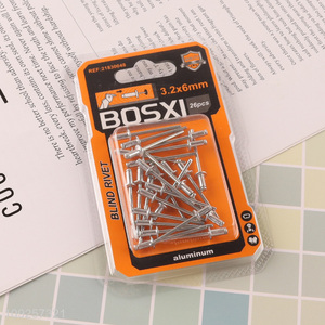 High Quality 26 Pieces Aluminum Blind Rivets Pop Rivets for Construction Automobile