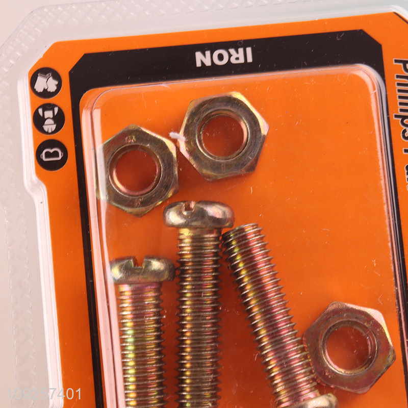 Factory Supply 3Set M8 Screw and Nut Set Iron Screws and Nuts Set Fastener Kit