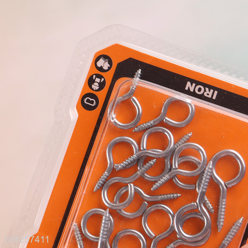 Online Wholesale 22 Pieces Screw Eye Pins Heavy Duty Self Tapping Screws Hooks