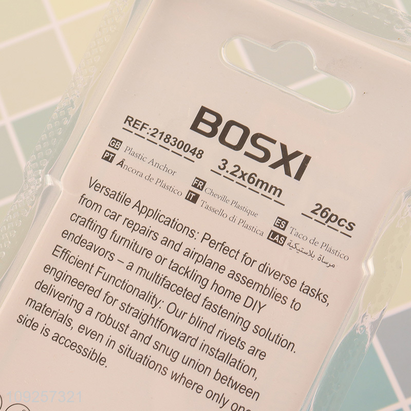 High Quality 26 Pieces Aluminum Blind Rivets Pop Rivets for Construction Automobile