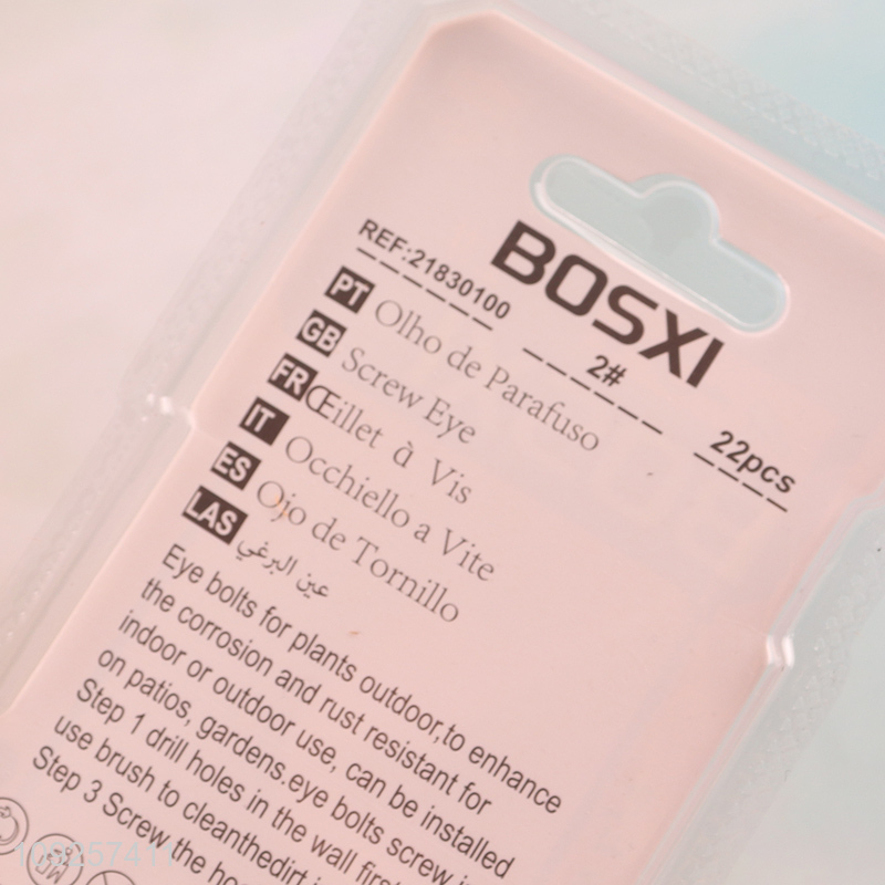 Online Wholesale 22 Pieces Screw Eye Pins Heavy Duty Self Tapping Screws Hooks