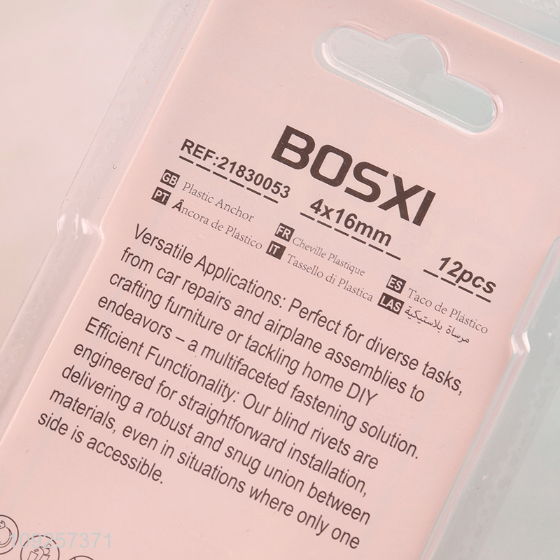 New Product 12 Pieces Aluminum Blind Rivets Pop Rivets for Construction Automobile