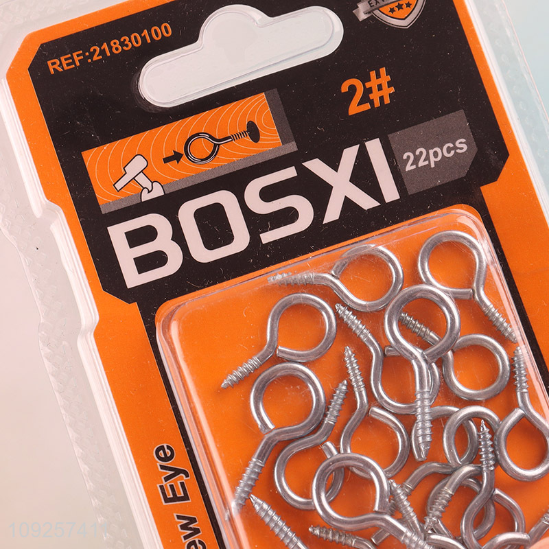 Online Wholesale 22 Pieces Screw Eye Pins Heavy Duty Self Tapping Screws Hooks