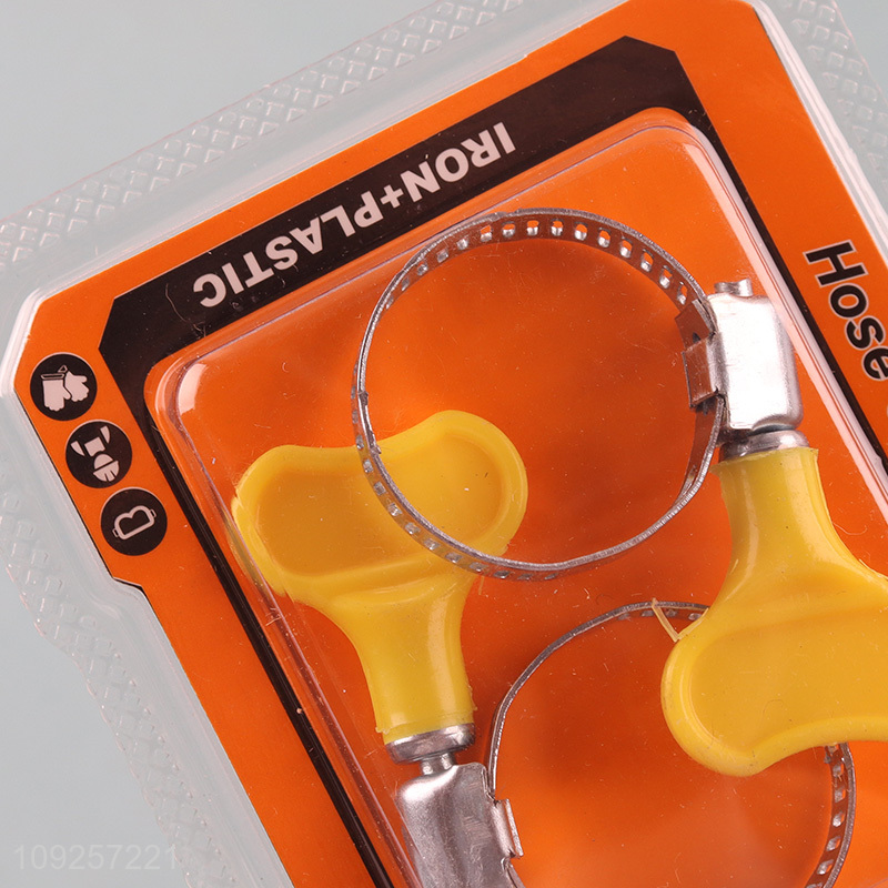 Factory Supply 2 Pieces Key Type Adjustable Hose Clamps for Water Pipe Plumbing