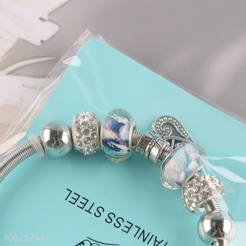 Good Quality Charm Bracelet Stainless Steel Bangle Bracelet Girls Jewelry