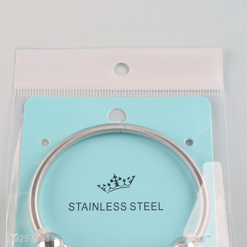 Hot Selling Charm Bracelet Stainless Steel Bangle Bracelet Girls Jewelry