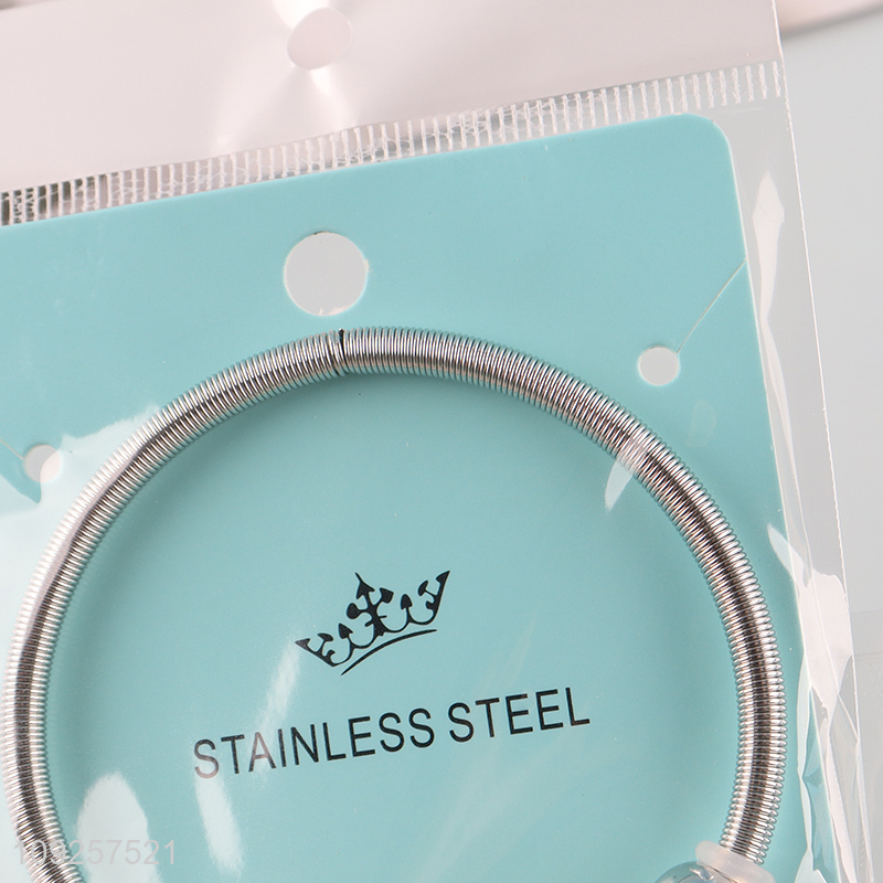 New Product Charm Bracelet Silver Stainless Steel Bangle for Women Girls