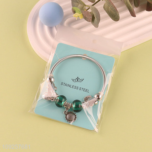 Hot Selling Charm Bracelet Silver Plated Stainless Steel Charm Bracelet