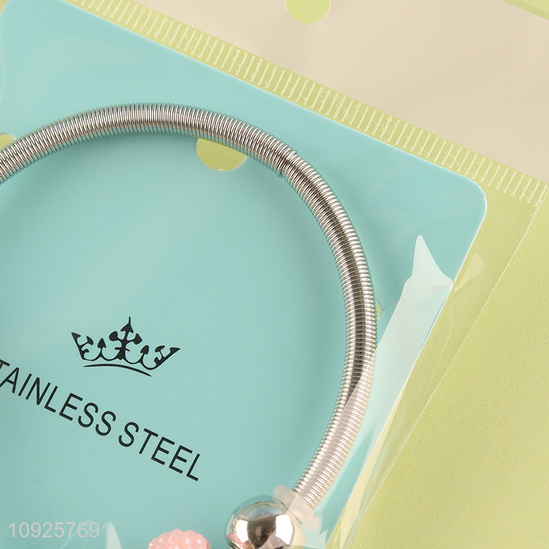 High Quality Charm Bracelet Stainless Steel Bangle Bracelet Girls Jewelry