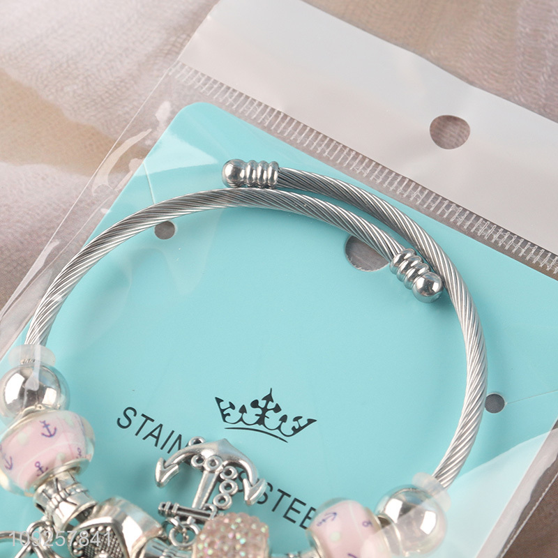 New Arrival Charm Bracelet Stainless Steel Bangle Fashion Jewelry Gifts