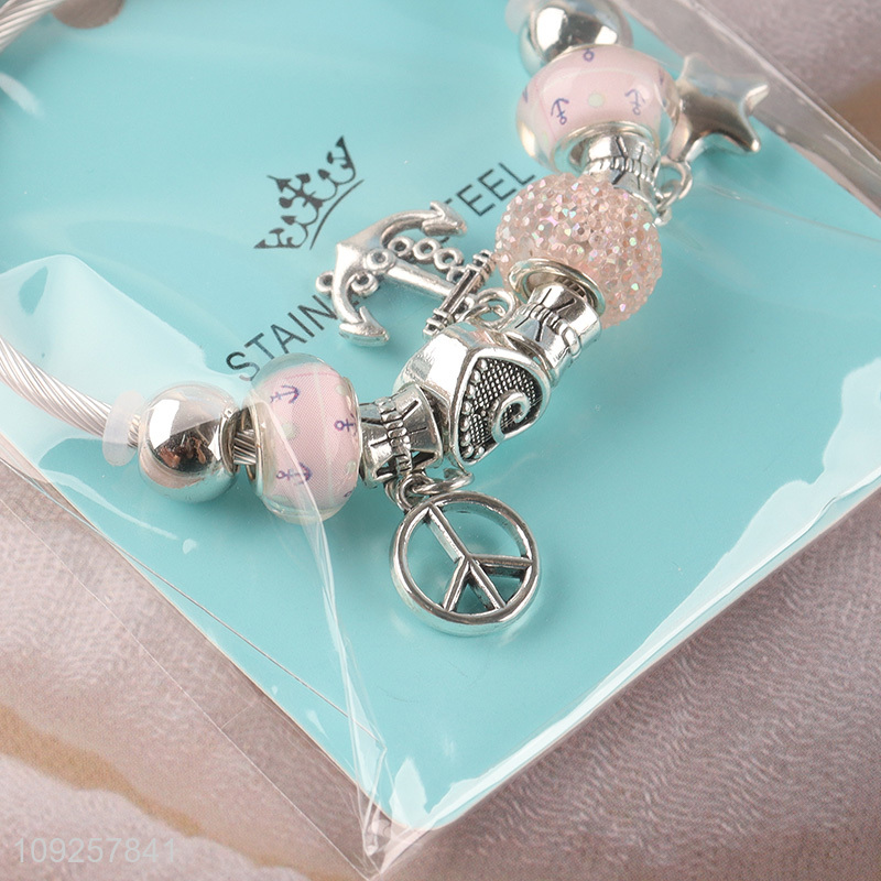 New Arrival Charm Bracelet Stainless Steel Bangle Fashion Jewelry Gifts