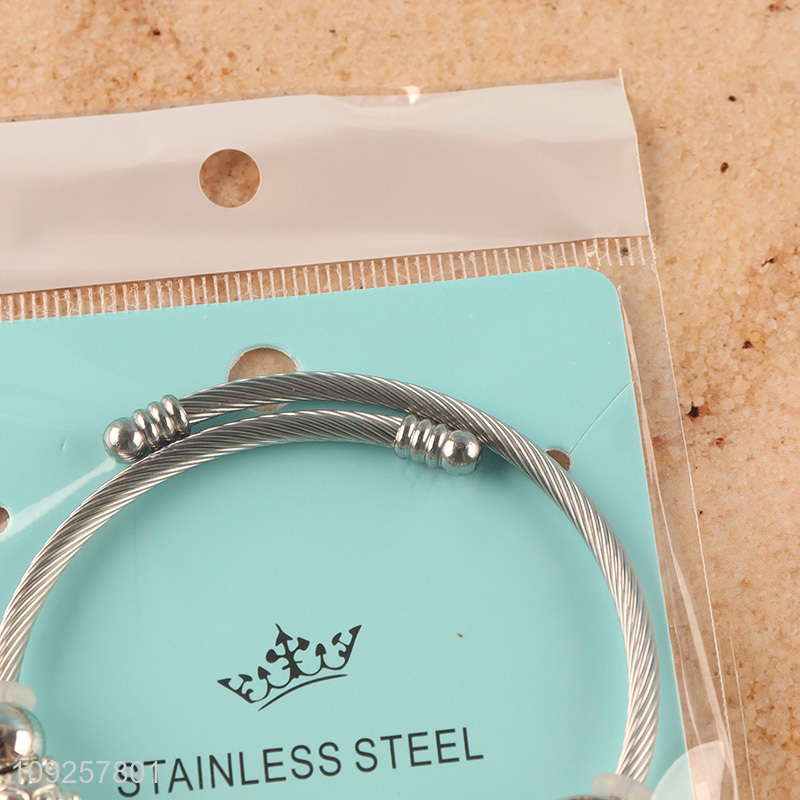 Factory Price Charm Bracelet Stainless Steel Bangle Fashion Charm Bracelet