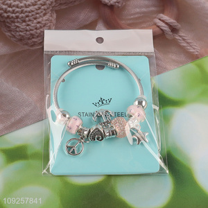 New Arrival Charm Bracelet Stainless Steel Bangle Fashion Jewelry Gifts