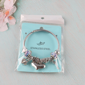 New Arrival Charm Bracelet Silver Bracelet Stainless Steel Bangle Bracelet