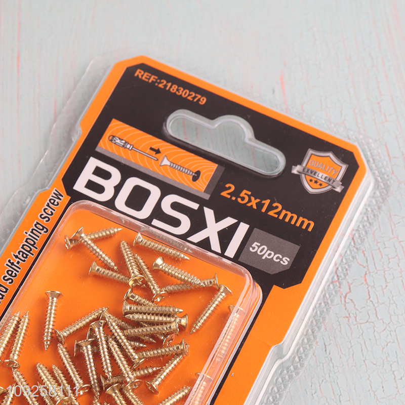 China Wholesale 50 Pieces Self Tapping Screw Set Iron Self Tapping Screws Set