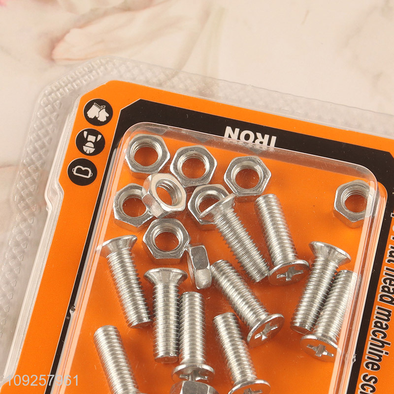 China Imports 10 Pieces M5 Iron Screws and Nuts Set Hardware Assortment Kit