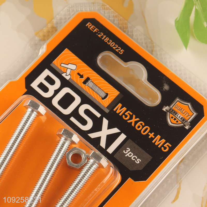 Factory Price 3 Pieces M5 Iron Screws and Nuts Set Hardware Assortment Kit