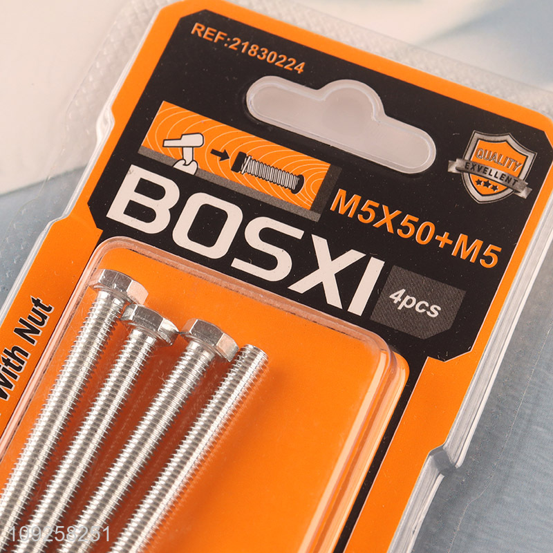 New Arrival 4 Pieces M5 Iron Screws and Nuts Set Hardware Assortment Kit