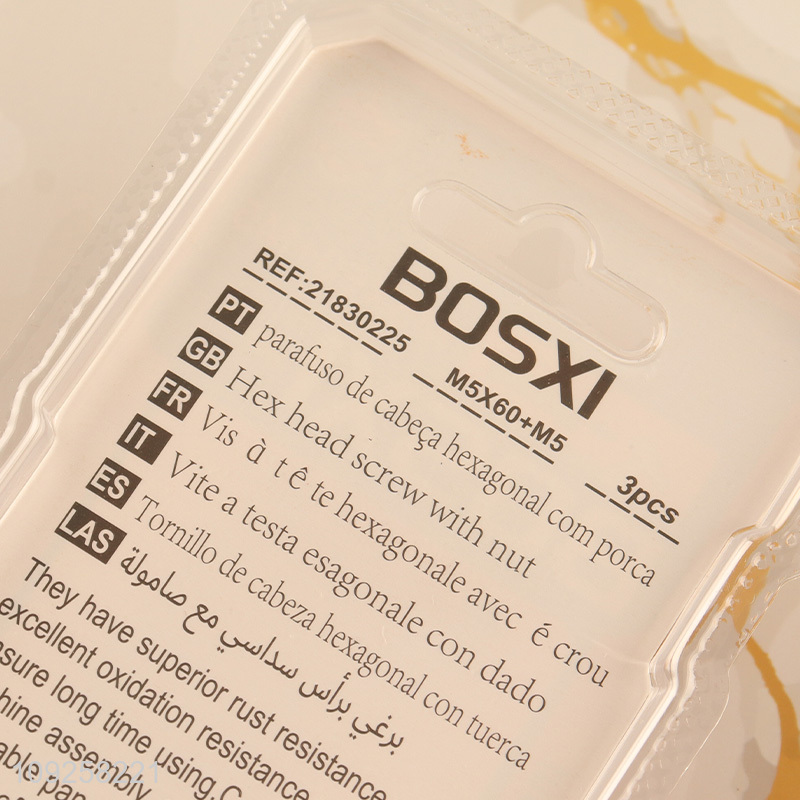 Factory Price 3 Pieces M5 Iron Screws and Nuts Set Hardware Assortment Kit