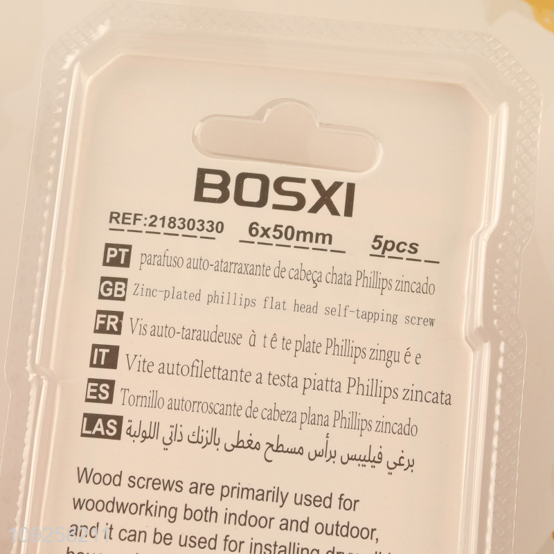 New Product 5 Pieces Self Tapping Screw Set Iron Self Tapping Screws Set