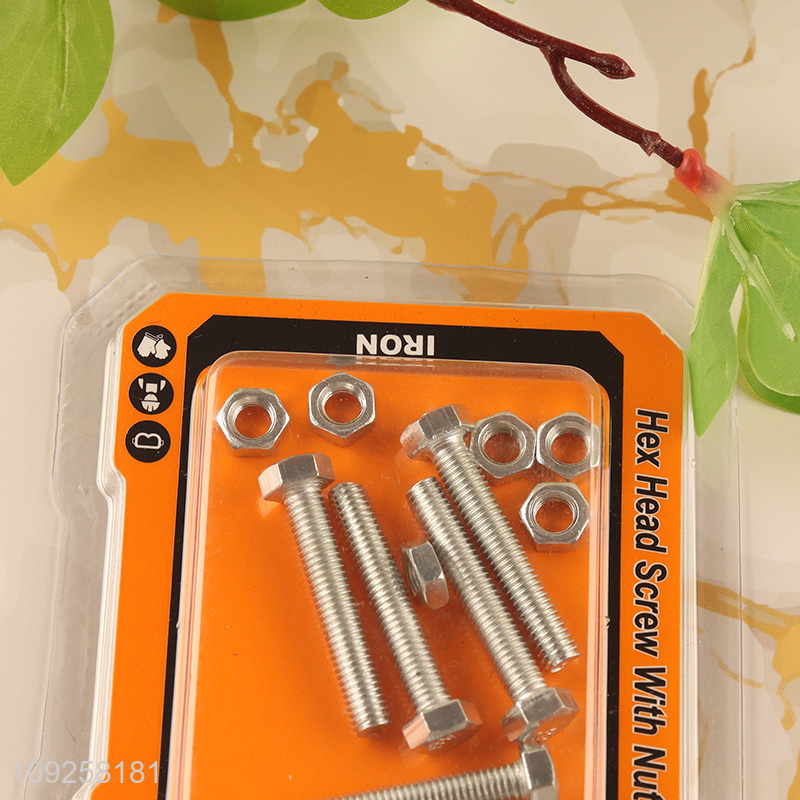 Hot Selling 6 Pieces M5 Iron Screws and Nuts Set Hardware Assortment Kit