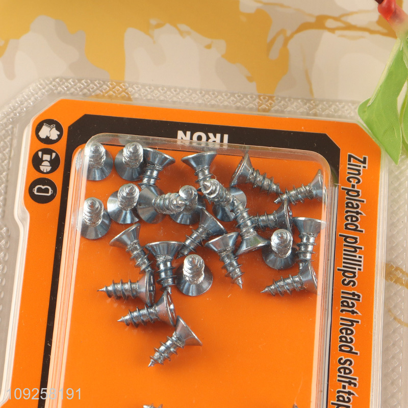 High Quality 28 Pieces Self Tapping Screw Set Iron Self Tapping Screws Set