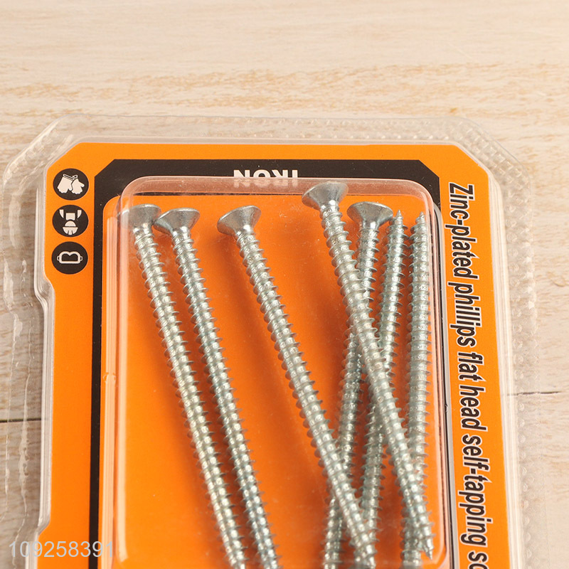 New Product 7 Pieces Self Tapping Screw Set Iron Self Tapping Screws Set