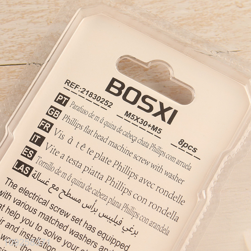 High Quality 7 Pieces M5 Iron Screws and Nuts Set Hardware Assortment Kit