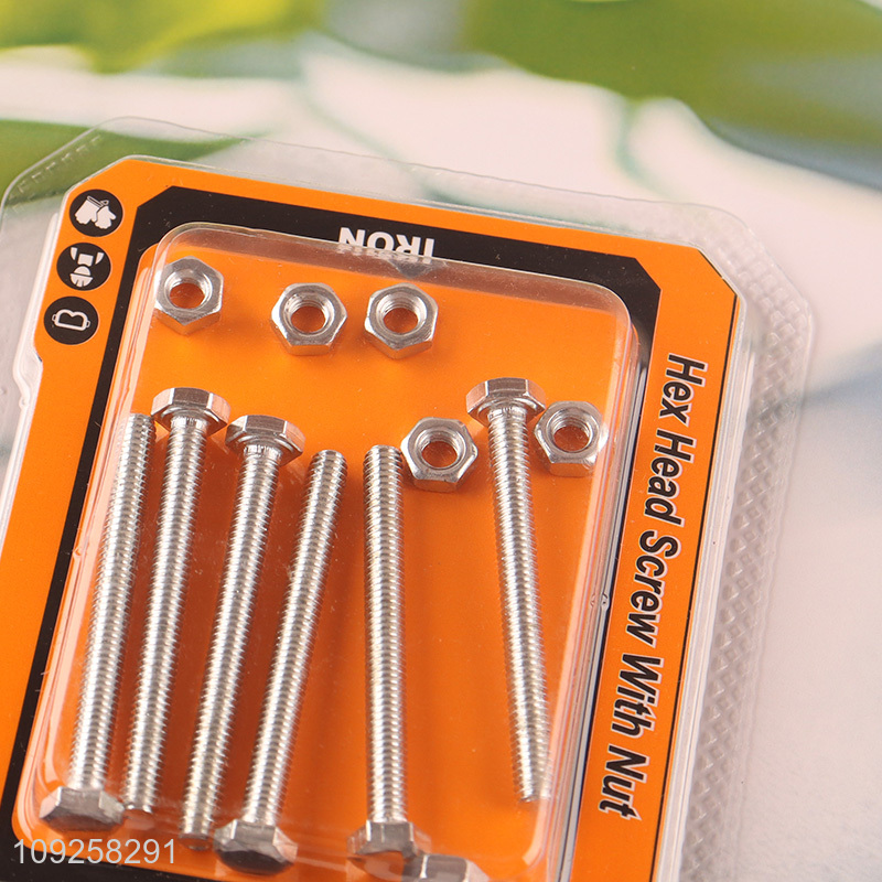 China Wholesale 6 Pieces M4 Iron Screws and Nuts Set Hardware Assortment Kit