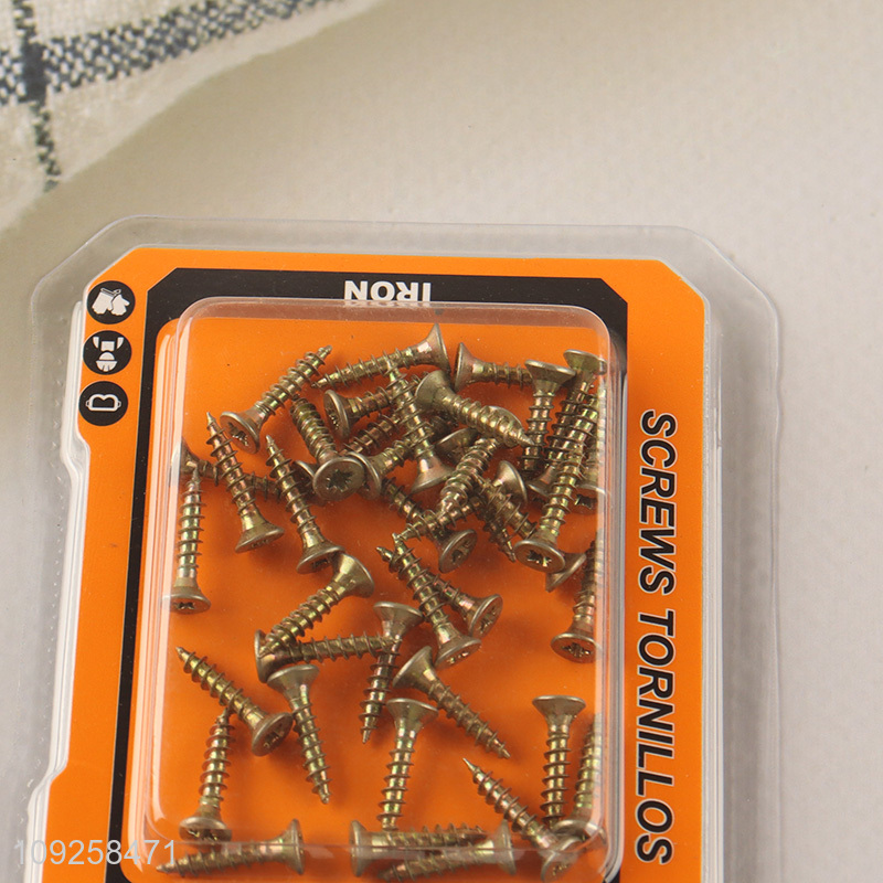 China Wholesale 40 Pieces Self Tapping Screw Set Iron Self Tapping Screws Set