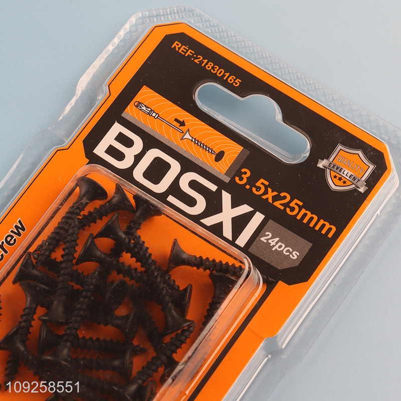 High Quality 24 Pieces Self Tapping Screw Set Iron Self Tapping Screws Set