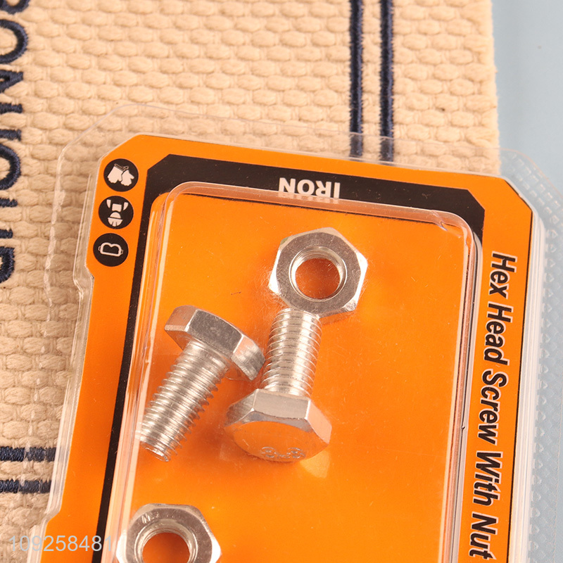 New Product 2 Pieces M8 Iron Screws and Nuts Set Hardware Assortment Kit