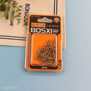 Good Quality 45 Pieces Self Tapping Screw Set Iron Self Tapping Screws Set