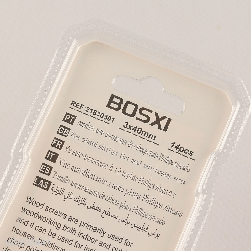 Good Quality 14 Pieces Self Tapping Screw Set Iron Self Tapping Screws Set