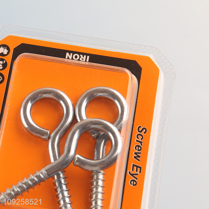New Arrival 3 Pieces Screw Eye Pins Heavy Duty Self Tapping Screws Hooks