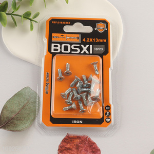 High Quality 18 Pieces Self Drilling Screws Set Iron Self Tapping Screws Set