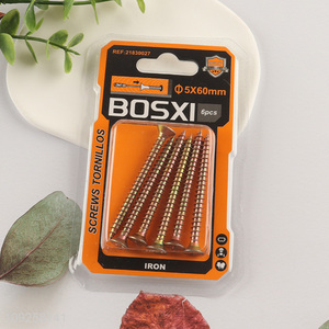 China Wholesale 6 Pieces Self Tapping Screw Set Iron Self Tapping Screws Set